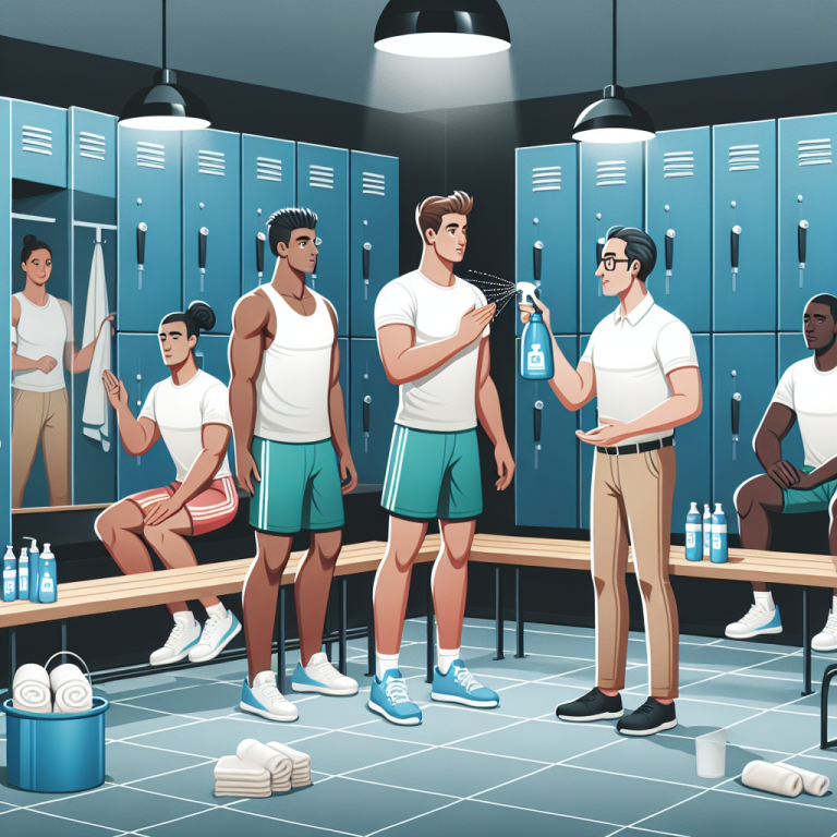 Caractéristiques de l'utilisation de l'Eau germicide dans les vestiaires des gymnases