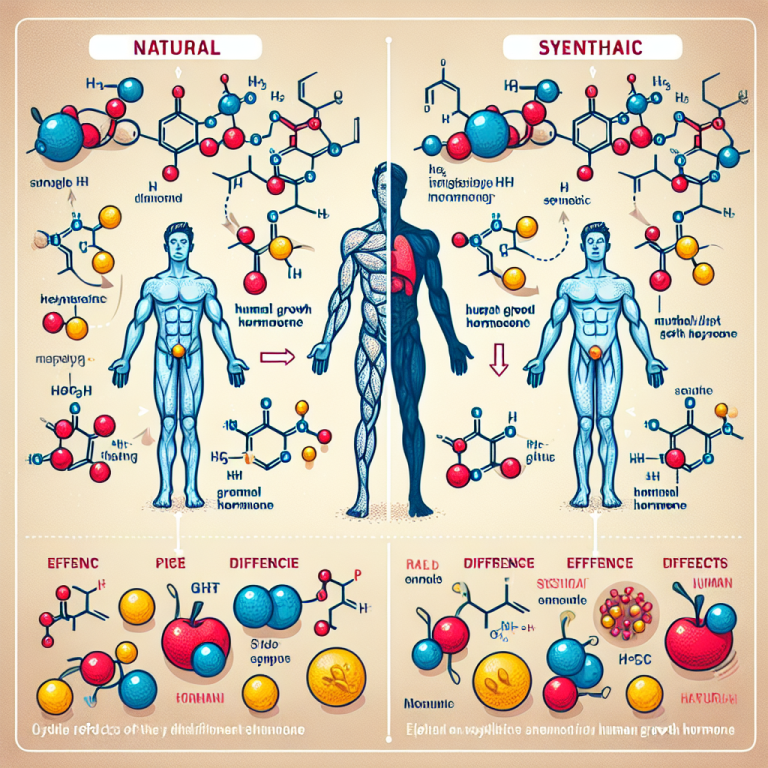 Comparaison de l'effet de la HGH naturelle et synthétique