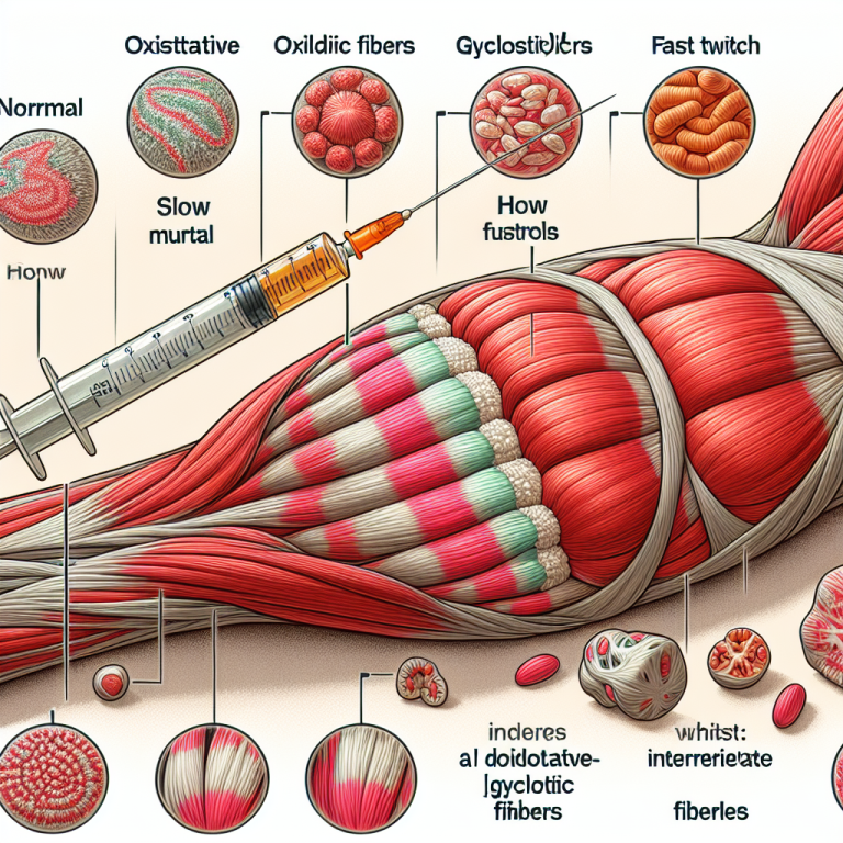 Effets de la méthyltestostérone injectable sur différents types de fibres musculaires