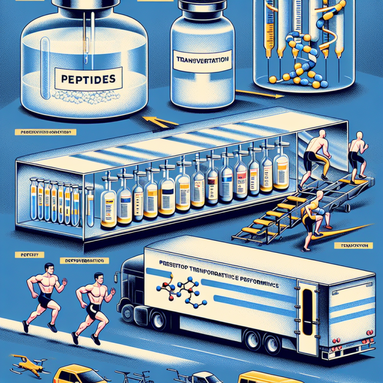 Caractéristiques de la conservation et du transport des peptides pour la performance sportive