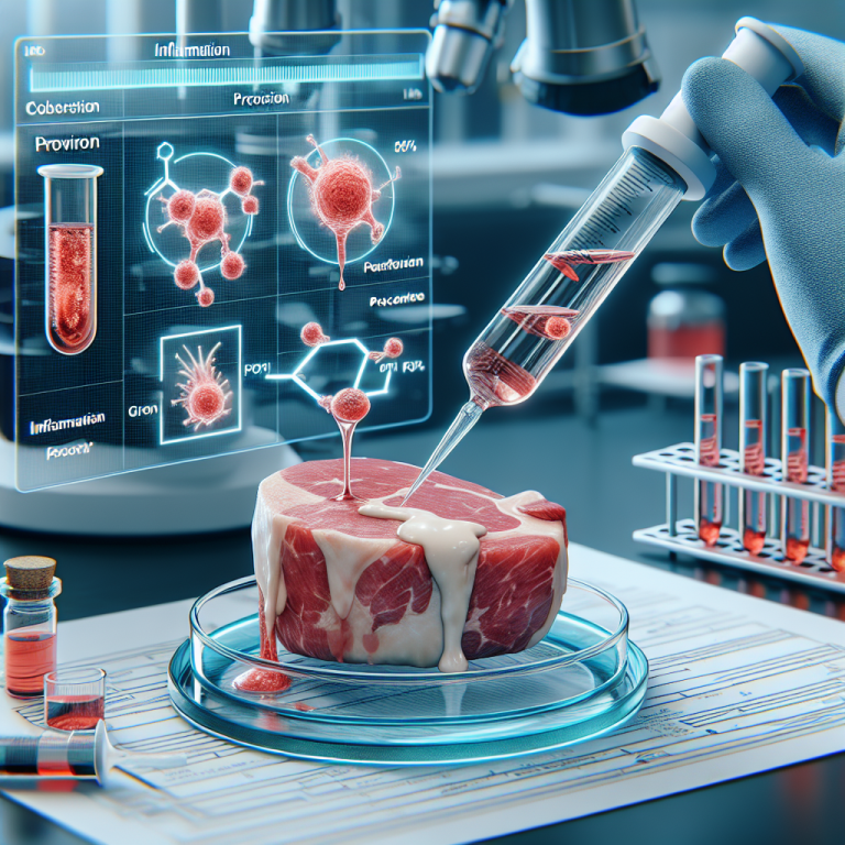 Perfusion de Proviron pour modifier les processus d'inflammation des viandes