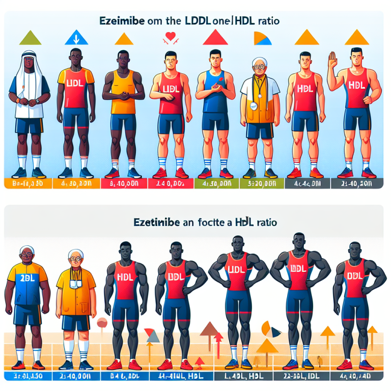 Effet de l'ézétimibe sur le rapport LDL/HDL chez les sportifs