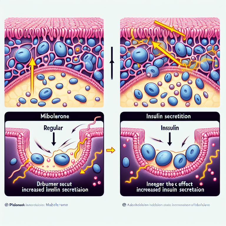 Effet de Mibolerone sur la sécrétion d'insuline